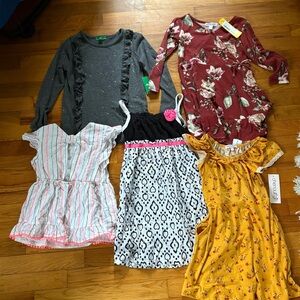 Toddler girls bundle clothing dresses new with tags 5T